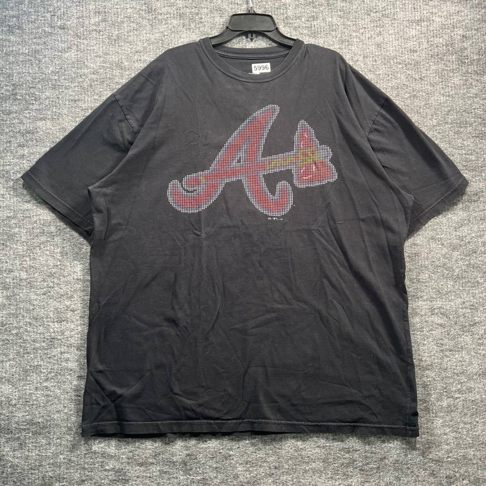 Atlanta Braves MLB Graphic T-Shirt Mens 3XL Black Homebase Collection Baseball